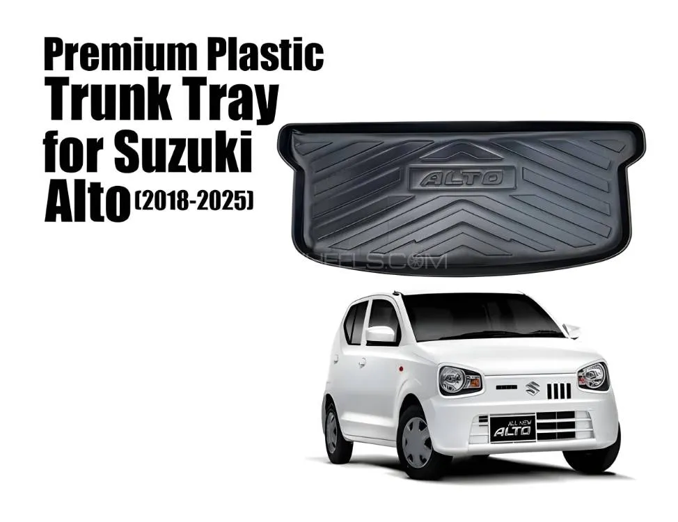 New Suzuki Alto 660CC 2018-2025 5D Trunk Mat - Trunk Mat PVC - Cargo Mat Floor Tray For Suzuki Alto  Image-1