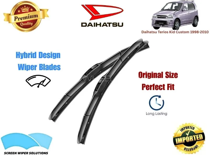  Daihatsu Terios Kid Custom 1998-2010 Aero Design Soft Wiper Blade set - Premium Quality Image-1