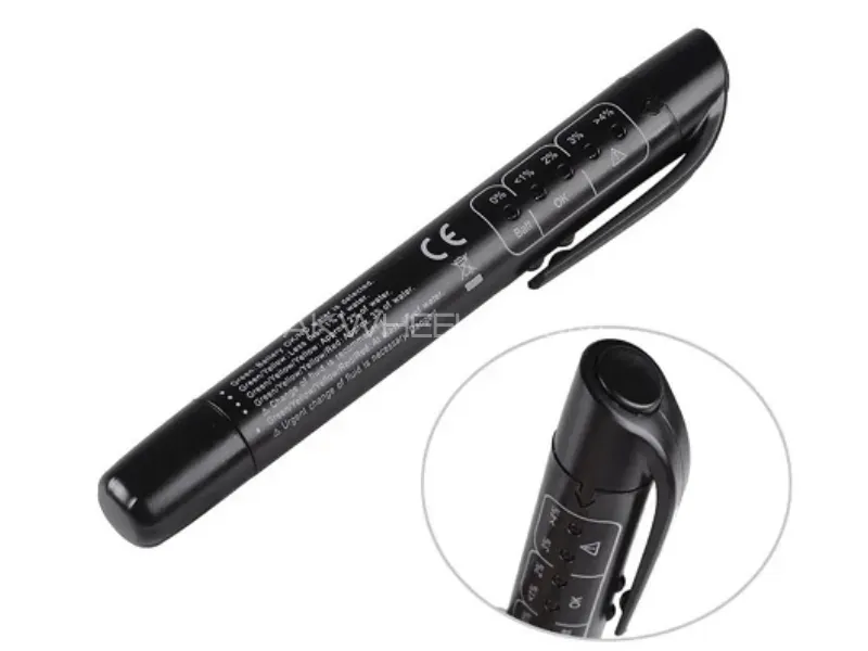 Brake Fluid Tester Pen 5 LED Indicator Display for DOT3/DOT4 eElectronic Pen Brake Fluid Oil Tester Image-1