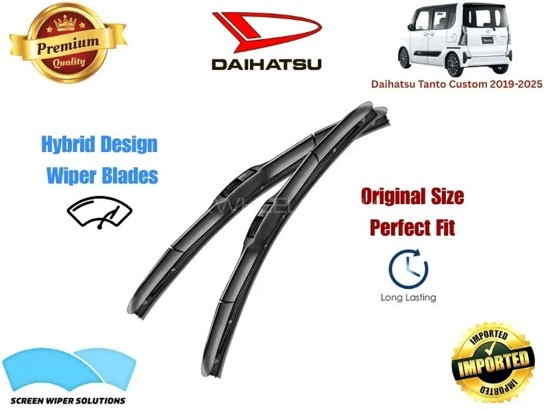 Daihatsu Tanto Custom 2019-2025 Aero Design Soft Wiper Blade set - Premium Quality Image-1