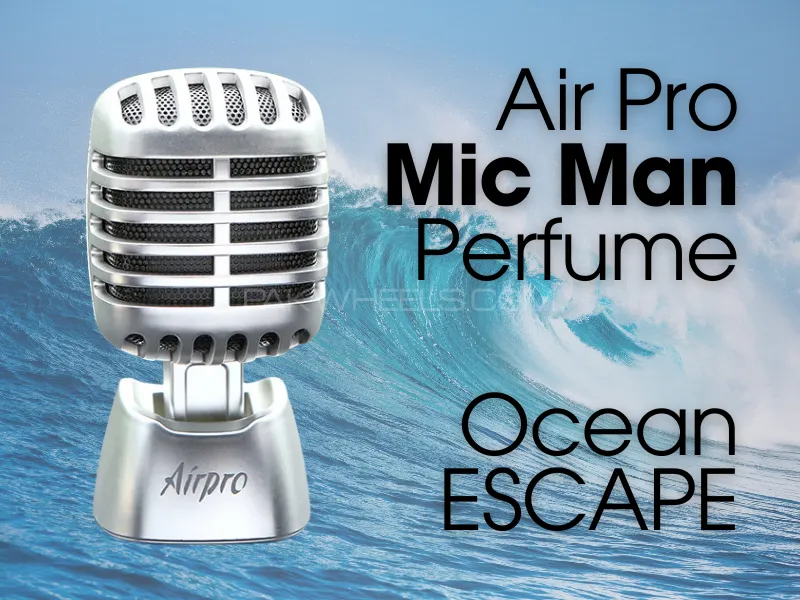 Microphones | Seat Air Freshener | Classic Perfume Car | Retro Look | Ocean Escape Image-1