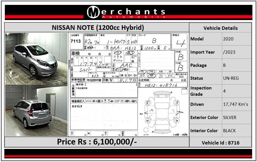 Nissan Note 2020 for Sale in Karachi Image-1