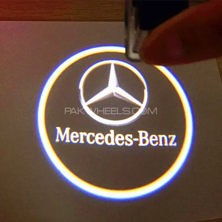 2pcs Car Door Logo Projection Light Mercedes | Car Door LED HD Welcome Shadow Projector Logo Light Image-1