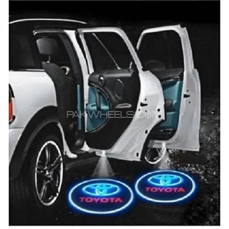 2pcs Car Door Logo Projection Light Toyota | Car Door LED HD Welcome Shadow Projector Logo Light Image-1