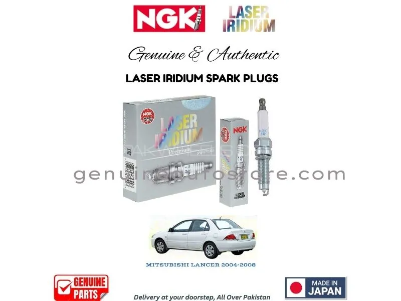 Mitsubishi Lancer 2004-2008 NGK LASER IRIDIUM SPARK PLUG - 4 PIECES Image-1