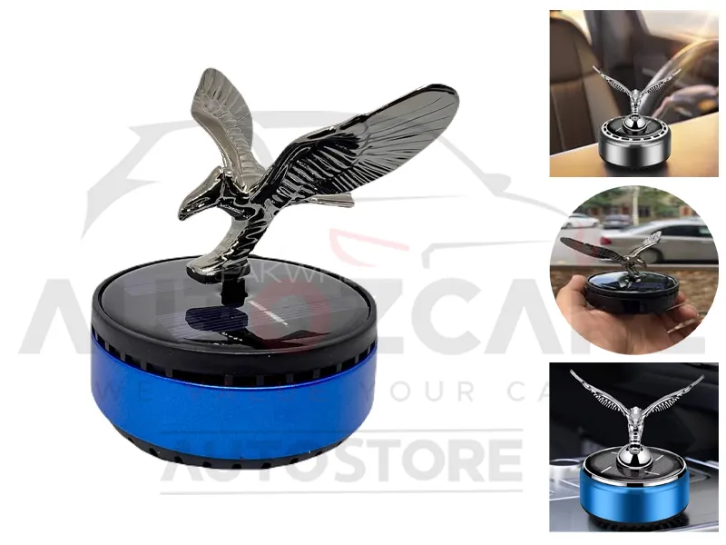Solar Powered Rotating Eagle Wing Design Car Fragrance Aroma Diffuser | Car Dashboard Refresheners Image-1