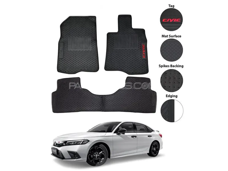 Honda Civic 2022 2025 Car Floor Letux Matts Interior geniune Custom Size Imported Quality Image-1