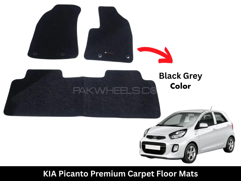  KIA PICANTO 2019-2025 Premium Carpet Floor Mats Image-1