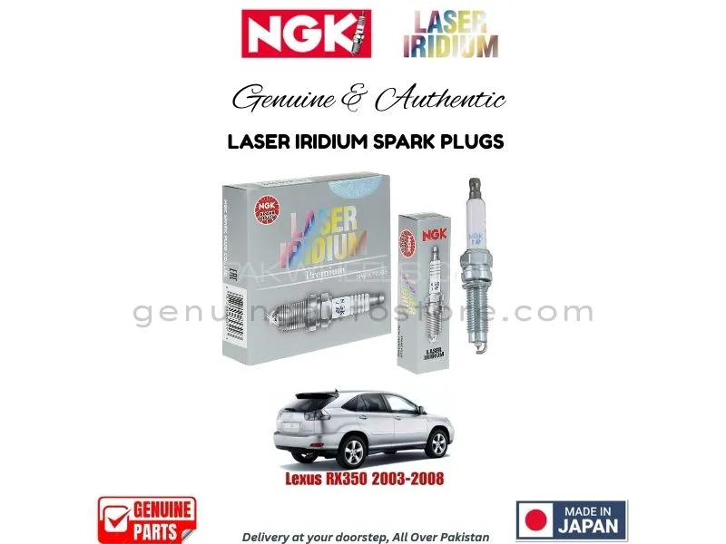 Lexus RX 350 2003-2008 NGK LASER IRIDIUM SPARK PLUG - 4 PIECES Image-1