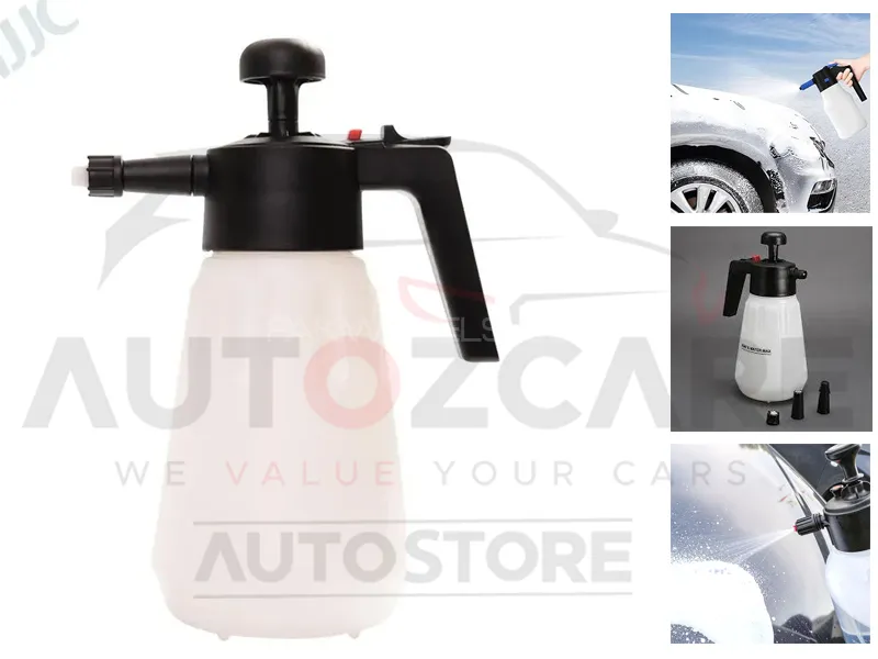 Pump PP Foam Sprayer Hand Pressure Water Gun for Car Detailing Home Cleaning Garden Image-1