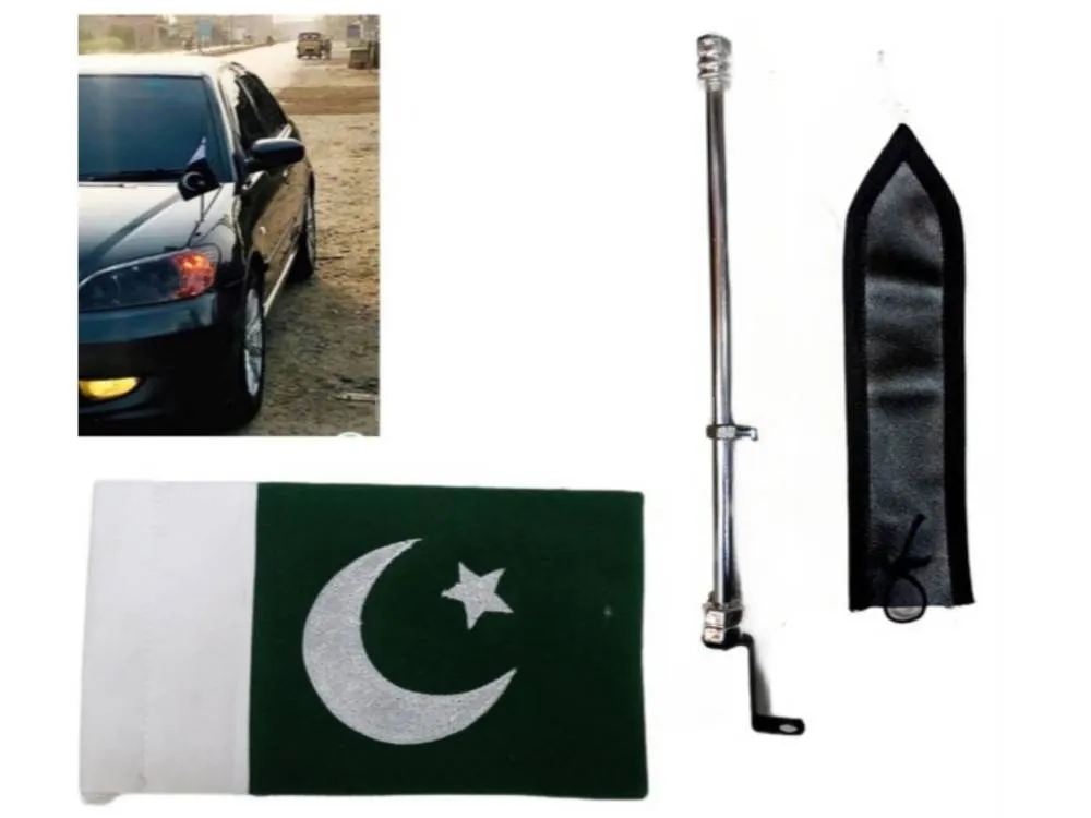 Flag with Flag Rod For Car Bonut - Universal Rod For Car. Image-1
