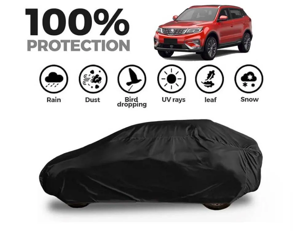 Proton X70 Top Cover | Black Coat Top Cover | Water & Dust Proof | Anti-Heat Crack Image-1