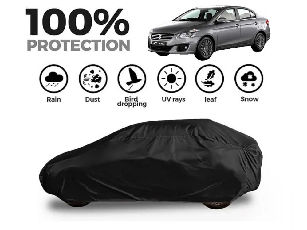 Suzuki Ciaz Top Cover | Black Coat Top Cover | Water & Dust Proof | Anti-Heat Crack Image-1