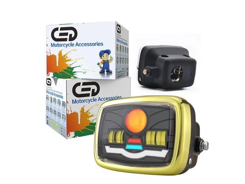 CD70cc Dual LED Projector Motorcycle Headlight Assembly – High Quality Modified Bike Light CD70cc Dual LED Projector Motorcycle Headlight Assembly – High Quality Modified Bike Light