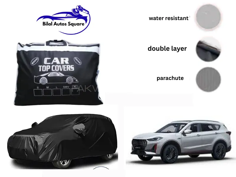 Jetour X70 Plus Grey Double Layer Car Cover – Waterproof & Heatproof Protection Image-1