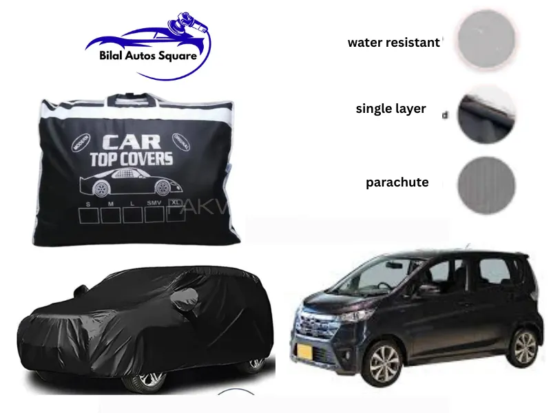 Nissan Dayz 2019–2024 Black Parachute Car Cover – Waterproof, Heatproof & Anti-Scratch Protection Image-1