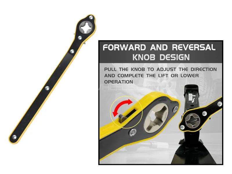 Rachet Rod Handle | Wrench | Tyre Lifting | Tire Wheel Ratchet Wrench | Car Labor-saving Jack Image-1