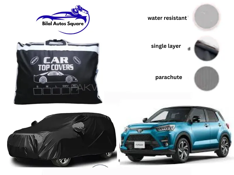 Suzuki Hustler 2014–2024 Black Parachute Car Cover – Waterproof, Heatproof & Anti-Scratch Protection Image-1