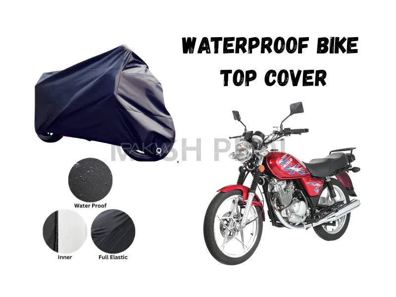 Waterproof Parachute Bike Cover for Suzuki GS150 | Full Size Motorcycle Dust, Rain & Sun Protection  Image-1