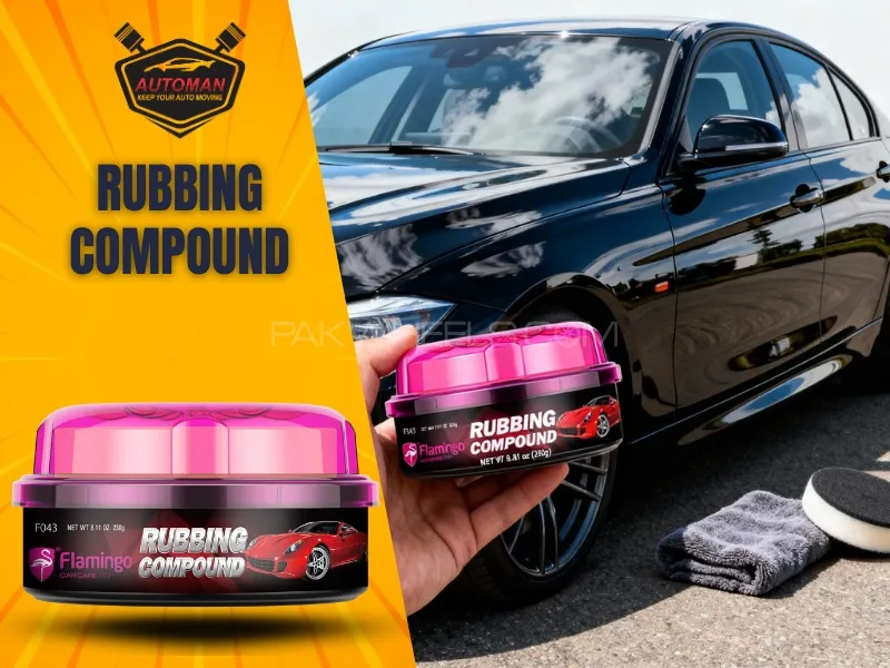 Flamingo Rubbing Compound – Premium Car Surface Restorer for Shine & Scratch Removal Image-1