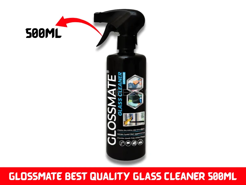Glossmate Best Quality Glass Cleaner 500ML | to Cleans Dirt, Grime, and Smudges use Glass Cleaner Image-1