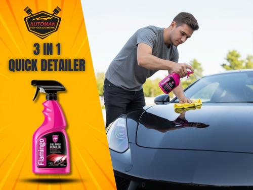 Flamingo 3-in-1 Quick Detailer – Clean, Shine & Protect in One Step|Automanpk Flamingo 3-in-1 Quick Detailer – Clean, Shine & Protect in One Step|Automanpk
