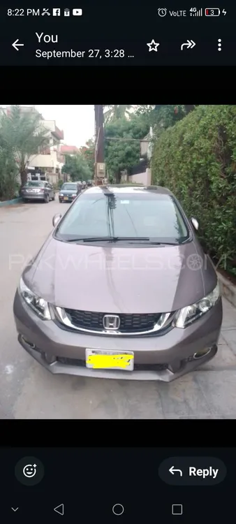 Honda Civic 2016 for Sale in Karachi Image-1