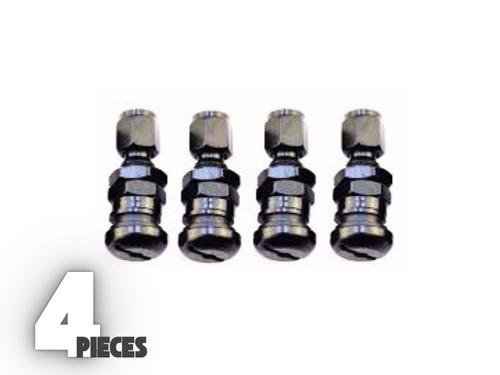 Aluminum Car Tubeless Wheel Tire Valve Stems With Dust Caps Black Aluminum Car Tubeless Wheel Tire Valve Stems With Dust Caps Black