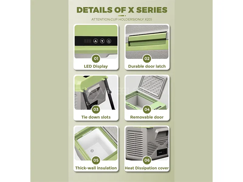 Alpicool X9 9.8L Portable Car Fridge AC 12V DC 24V Car and Home use  Alpicool X9 9.8L Portable Car Fridge AC 12V DC 24V Car and Home use Image-2