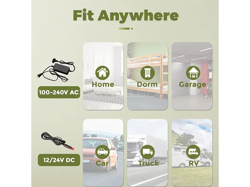 Alpicool X9 9.8L Portable Car Fridge AC 12V DC 24V Car and Home use  Alpicool X9 9.8L Portable Car Fridge AC 12V DC 24V Car and Home use Image-5