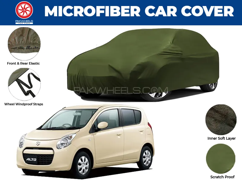 Suzuki Alto 2000-2012 | Water Repellent and Anti Scratch Microfiber Car Top Cover Image-1