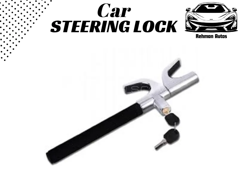 Universal Anti-Theft Extendable Car Steering Wheel Lock – Heavy-Duty Vehicle Security System Image-1