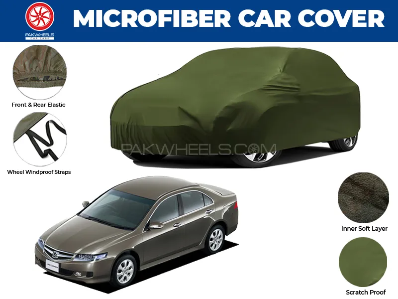 Honda Accord CL5  2002-2007 | Water Repellent and Anti Scratch Microfiber Car Top Cover Image-1