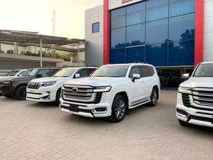Toyota Land Cruiser ZX LC300 
3.5L Twin Turbo Petrol
Model: 2021
Mileage: 2,000 km 
Unregistered 
Fresh Import 
 
*Heads up Display
*Fingerprint Start
*Rear Entertainment 
*Cool Box
*Beige Room 
*7 Seater 
*Back Autodoor 
*JBL Sound System

Calling and Visiting Hours

Monday to Saturday. 

11:00 AM to 7:00 PM