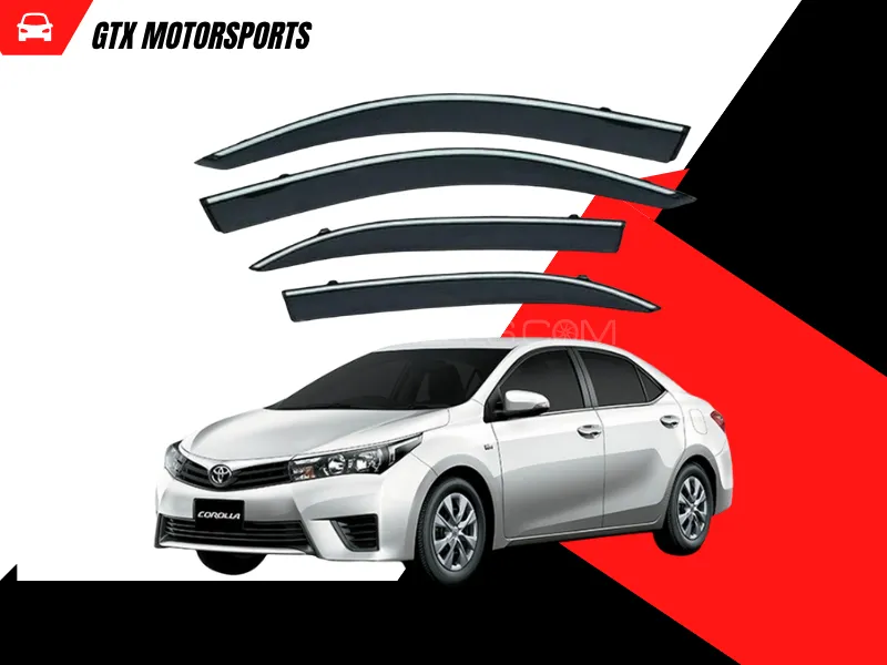 Toyota Corolla 2015-2020 Mugen Style Door Visor / Air Press – 4Pcs Set Image-1