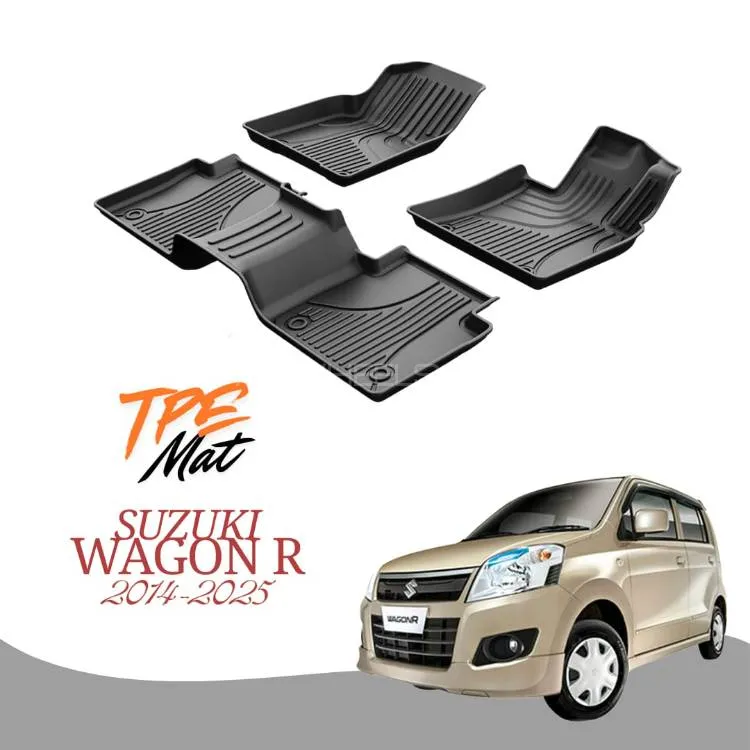Suzuki WagonR TPE Car Floor Mats – Custom Fit, All-Weather Protection | Waterproof, Anti-Slip & Prem Image-1