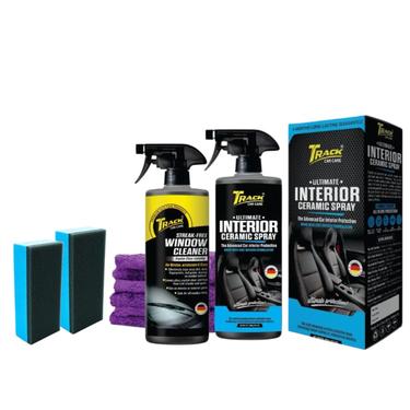 Track Interior Coating Spray  For Leather,Fabric ,Vinyl&Plastic Part with free 2 Pads&Window Cleaner Track Interior Coating Spray  For Leather,Fabric ,Vinyl&Plastic Part with free 2 Pads&Window Cleaner