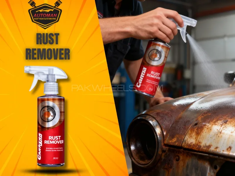 Carrera Rust Remover 500ml with Microfiber Cloth – AutoManPK Image-1