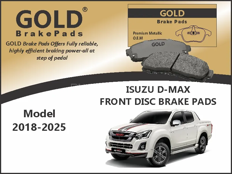 Isuzu D-max Front Premium Disc Brake Pads  Image-1