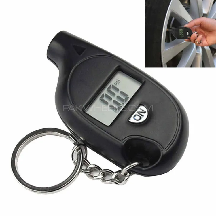 LCD Digital Screen Tire Pressure Gauge | Universal Tyre Pressure Checker for Car, Truck & Bike Image-1
