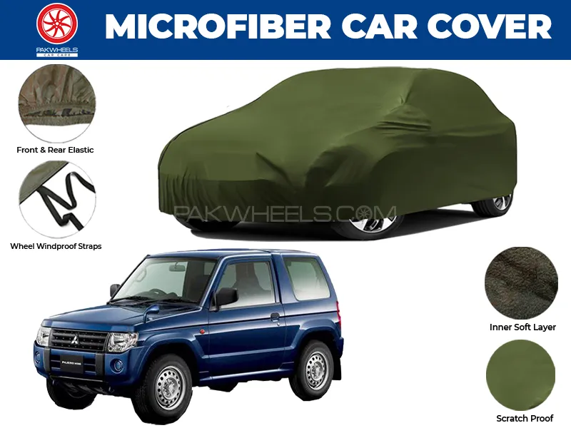 Mitsubishi Mini Pajero 1994-2012 | Water Repellent and Anti Scratch Microfiber Car Top Cover Image-1