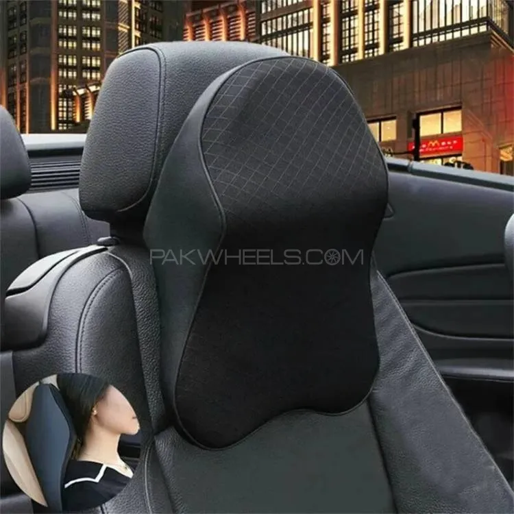 3D Memory Foam Car Seat Rest Cushion Head Neck Pillow Image-1