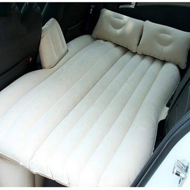 Universal Car Air Mattress Travel Inflatable Car Bed Beige Universal Car Air Mattress Travel Inflatable Car Bed Beige