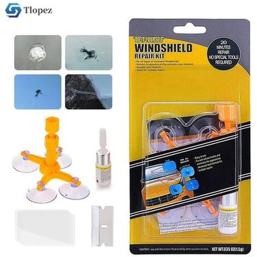 Windshield Glass Crack Repair Tool Kit Windshield Glass Crack Repair Tool Kit