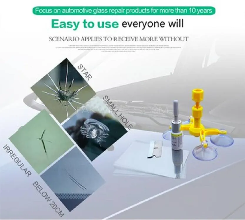 Windshield Glass Crack Repair Tool Kit Windshield Glass Crack Repair Tool Kit Image-2
