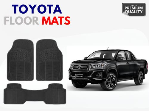 Toyota Hilux Revo Rubber Coated Floor Mats | Custom Fit Non-Slip | Waterproof Car Liners Toyota Hilux Revo Rubber Coated Floor Mats | Custom Fit Non-Slip | Waterproof Car Liners