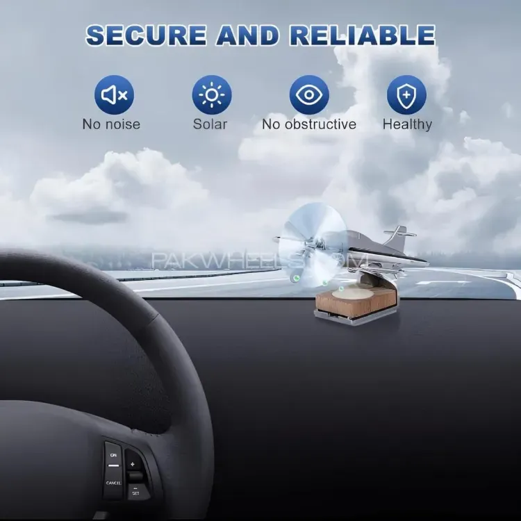 Solar Powered Aeroplane Car Air Freshener | Spinning Dashboard Design | Long-Lasting Aroma Solar Powered Aeroplane Car Air Freshener | Spinning Dashboard Design | Long-Lasting Aroma Image-3