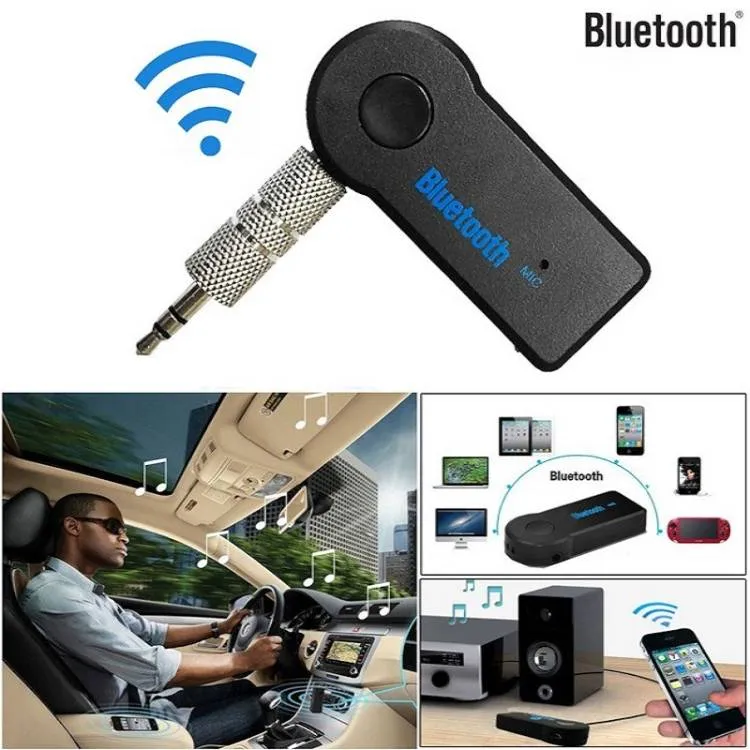 Car Bluetooth Aux Music Receiver Universal 3.5 mm Streaming Wireless Image-1
