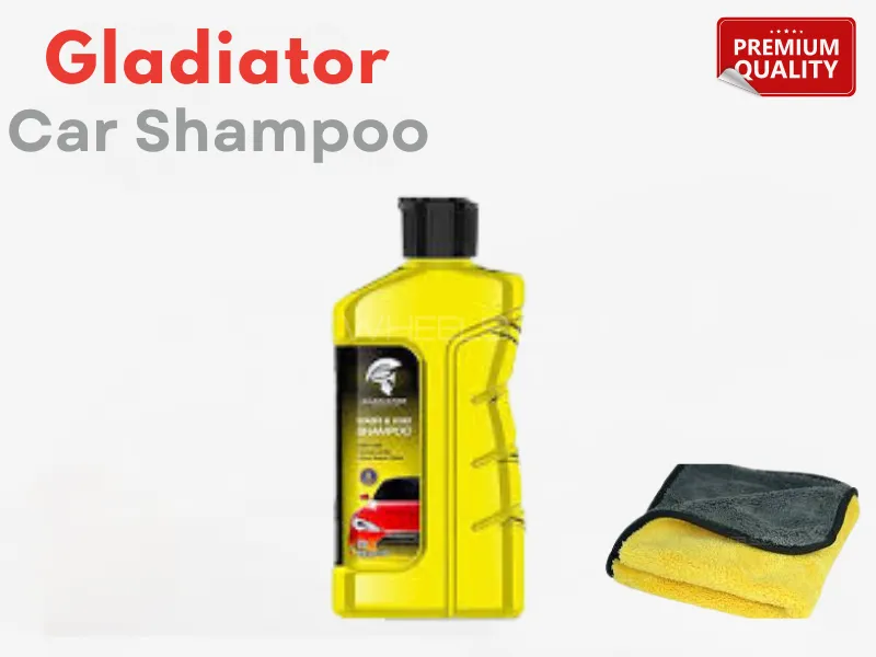 Gladiator Wash & Wax Car Shampoo 450ml | Deep Clean | Shine & Paint Protection Formula Gladiator Wash & Wax Car Shampoo 450ml | Deep Clean | Shine & Paint Protection Formula Image-1