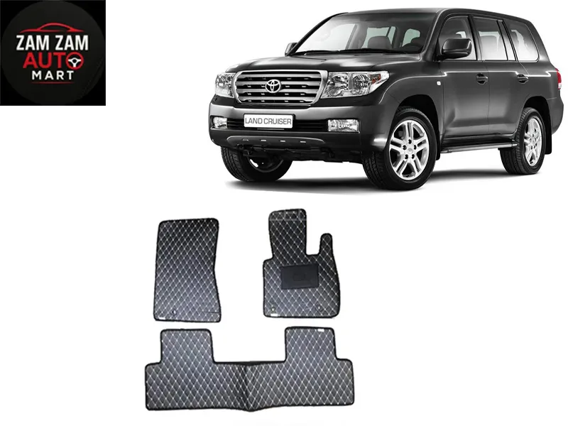 Toyota Land Cruiser LC200 7D Floor Mat  3PCS - Model 2016-2021 Toyota Land Cruiser LC200 7D Floor Mat  3PCS - Model 2016-2021 Image-1